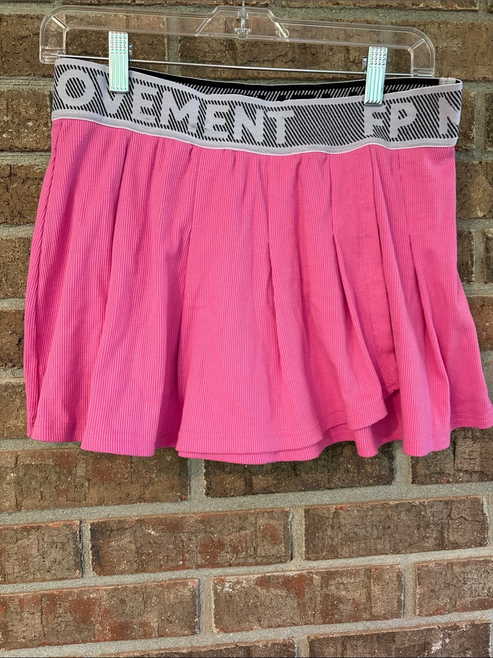Free People Pink Circle Skirt with Logo Elastic Waistband - Tennis Skort